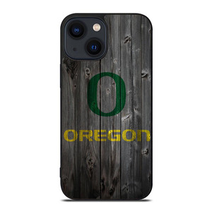 WOODEN LOGO OREGON DUCKS iPhone 14 Plus Case WOODEN LOGO OREGON DUCKS iPhone 14 Plus Case