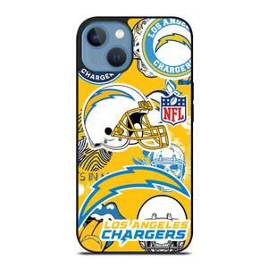 LOS ANGELES CHARGERS NFL STICKER BOMB iPhone 13 Case LOS ANGELES CHARGERS NFL STICKER BOMB iPhone 13 Case