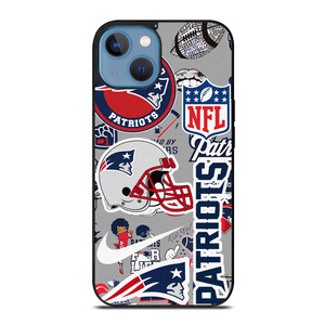 NEW ENGLAND PATRIOTS NFL STICKER BOMB iPhone 13 Case