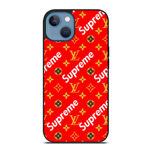 NEW SUPREME RED GOLD PATTERN iPhone 13 Case