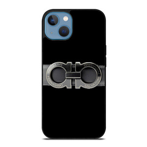 SALVATORE FERRAGAMO BELT BLACK iPhone 13 Case SALVATORE FERRAGAMO BELT BLACK iPhone 13 Case