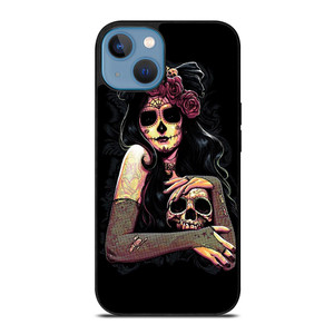SUGAR SKULL TATTOO GIRL iPhone 13 Case SUGAR SKULL TATTOO GIRL iPhone 13 Case