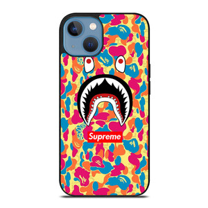 SUPREME BAPE CAMO COLOR FULL iPhone 13 Case SUPREME BAPE CAMO COLOR FULL iPhone 13 Case