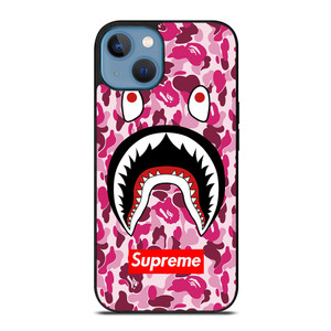 SUPREME BAPE CAMO SHARK iPhone 13 Case