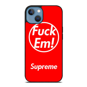 SUPREME FUCK EM RED iPhone 13 Case SUPREME FUCK EM RED iPhone 13 Case