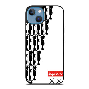 SUPREME KAWS BLACK WHITE iPhone 13 Case SUPREME KAWS BLACK WHITE iPhone 13 Case