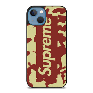 SUPREME RED CREAM LOGO iPhone 13 Case SUPREME RED CREAM LOGO iPhone 13 Case
