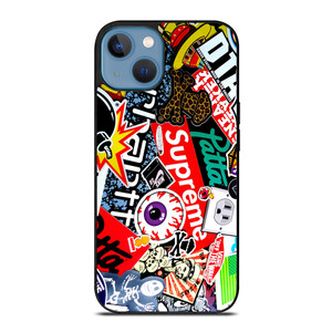 SUPREME STICKER AND OTHER BRAND iPhone 13 Case SUPREME STICKER AND OTHER BRAND iPhone 13 Case