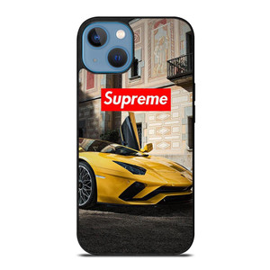 SUPREME YELLOW LAMBORGINI iPhone 13 Case