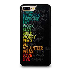 QUOTE INSPIRATIONAL THINK POSITIVELY iPhone 7 Plus Case QUOTE INSPIRATIONAL THINK POSITIVELY iPhone 7 Plus Case
