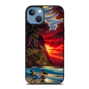 TROPICAL BEAUTIFUL MICKEY MINNIE iPhone 13 Case