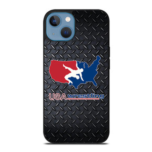 USA WRESTLING METAL LOGO iPhone 13 Case