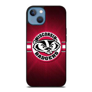WISCONSIN BADGER METAL LOGO iPhone 13 Case WISCONSIN BADGER METAL LOGO iPhone 13 Case