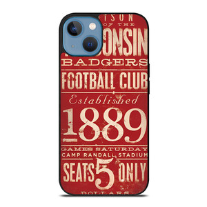 WISCONSIN BADGER OLD TICKET iPhone 13 Case WISCONSIN BADGER OLD TICKET iPhone 13 Case