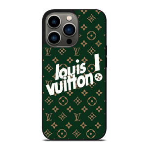 LOUIS VUITTON GREEN LOGO iPhone 13 Pro Case LOUIS VUITTON GREEN LOGO iPhone 13 Pro Case