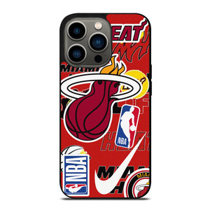 MIAMI HEAT NBA STICKER BOMB iPhone 13 Pro Case MIAMI HEAT NBA STICKER BOMB iPhone 13 Pro Case