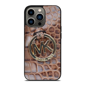 MICHAEL KORS BROWN LEATHER iPhone 13 Pro Case