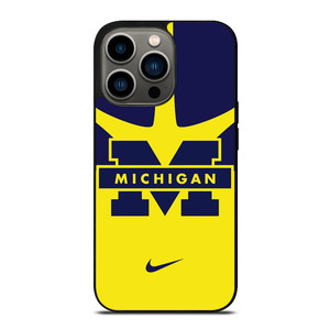 MICHIGAN WOLVERINES FOOTBALL NIKE iPhone 13 Pro Case MICHIGAN WOLVERINES FOOTBALL NIKE iPhone 13 Pro Case