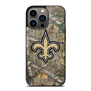 NEW ORLEANS SAINTS CAMO LOGO iPhone 13 Pro Case