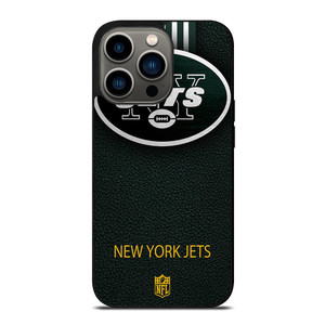 NEW YORK JETS LEATHER LOGO iPhone 13 Pro Case NEW YORK JETS LEATHER LOGO iPhone 13 Pro Case