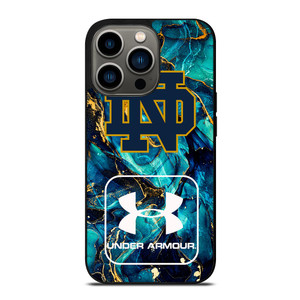 NOTRE DAME VS UNDER ARMOUR MARBLE BLUE iPhone 13 Pro Case