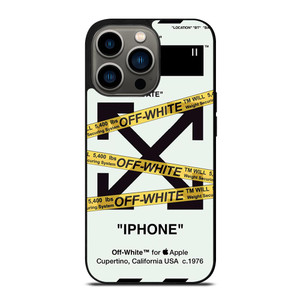 OFF WHITE YELLOW STRIPES iPhone 13 Pro Case