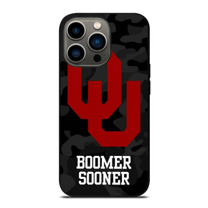 OKLAHOMA SOONERS CAMO LOGO iPhone 13 Pro Case