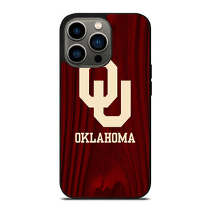 OKLAHOMA SOONERS WOODEN LOGO iPhone 13 Pro Case