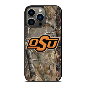 OKLAHOMA STATE UNIVERSITY CAMO LEAF iPhone 13 Pro Case
