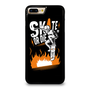 SKULL SKATE OR DIE ORANGE ARTWORK iPhone 7 Plus Case SKULL SKATE OR DIE ORANGE ARTWORK iPhone 7 Plus Case
