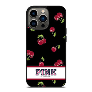 PINK VICTORIA'S SECRET CHERRY iPhone 13 Pro Case PINK VICTORIA'S SECRET CHERRY iPhone 13 Pro Case