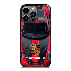 PORSCHE RED CAR LOGO iPhone 13 Pro Case