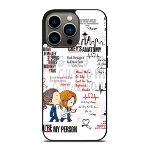 QUOTES OF GREY'S ANATOMY iPhone 13 Pro Case
