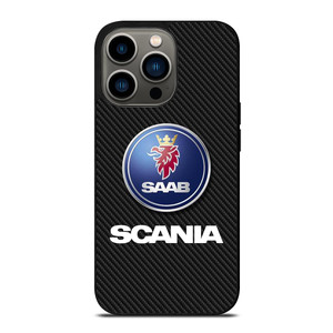 SCANIA TRUCK SAAB CARBON LOGO iPhone 13 Pro Case
