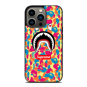 SUPREME BAPE CAMO COLOR FULL iPhone 13 Pro Case SUPREME BAPE CAMO COLOR FULL iPhone 13 Pro Case