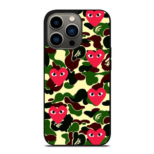SUPREME BAPE COMME DES GARCONS iPhone 13 Pro Case
