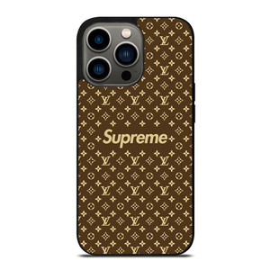 SUPREME BROWN PATTERN NEW iPhone 13 Pro Case