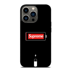 SUPREME PHONE LOW BATTERY iPhone 13 Pro Case SUPREME PHONE LOW BATTERY iPhone 13 Pro Case
