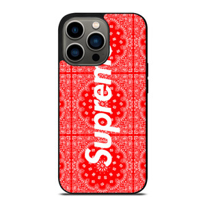 SUPREME RED BANDANA iPhone 13 Pro Case SUPREME RED BANDANA iPhone 13 Pro Case
