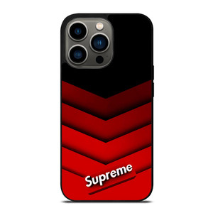 SUPREME RED PATTERN iPhone 13 Pro Case