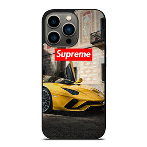 SUPREME YELLOW LAMBORGINI iPhone 13 Pro Case