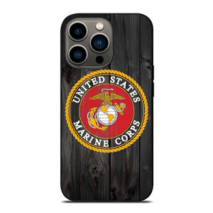 USMC US MARINE CORPS WOOD iPhone 13 Pro Case USMC US MARINE CORPS WOOD iPhone 13 Pro Case