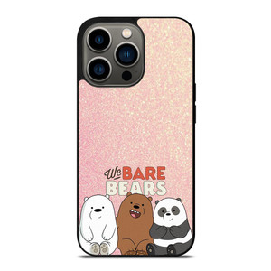 WE BARE BEARS PINK GILTTER iPhone 13 Pro Case WE BARE BEARS PINK GILTTER iPhone 13 Pro Case
