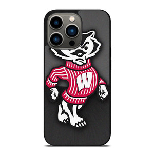 WISCONSIN BADGERS FOOTBALL MASCOT iPhone 13 Pro Case WISCONSIN BADGERS FOOTBALL MASCOT iPhone 13 Pro Case