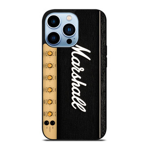 MARSHALL SPEAKER GOLD WOOD iPhone 13 Pro Max Case