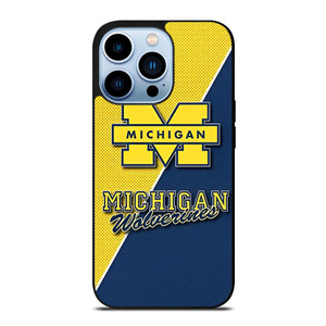 MICHIGAN WOLVERINES FOOTBALL BADGE iPhone 13 Pro Max Case