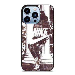 NIKE STREET URBAN BLACK WHITE iPhone 13 Pro Max Case NIKE STREET URBAN BLACK WHITE iPhone 13 Pro Max Case