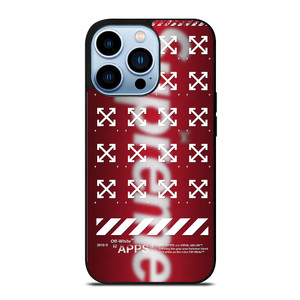 OFF WHITE X SUPREME LOGO BLUR iPhone 13 Pro Max Case