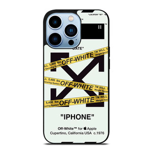 OFF WHITE YELLOW STRIPES iPhone 13 Pro Max Case