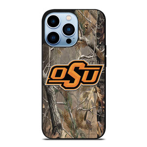 OKLAHOMA STATE UNIVERSITY CAMO LEAF iPhone 13 Pro Max Case